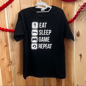 Port & Company Black Graphic Tee